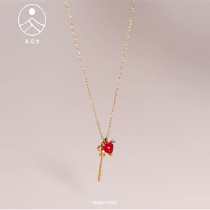 愛心鑰匙吊墜頸鏈